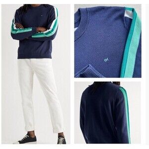 Outerknown - Nostalgic Striped Organic Cotton-Blend Sweater - Blue - Men's Sm